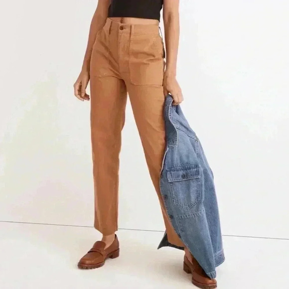 Madewell The Perfect Vintage Straight Workwear Pant - Picture 12 of 12